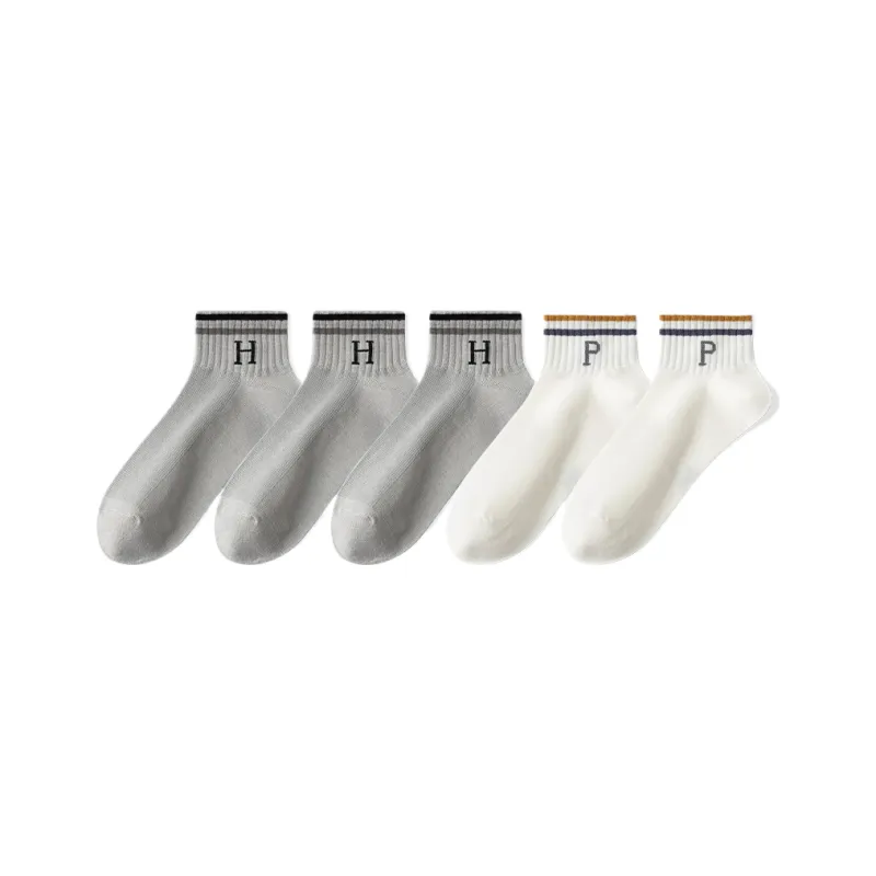 Cotton Gene Ankle Socks Men's 5 Pack-24