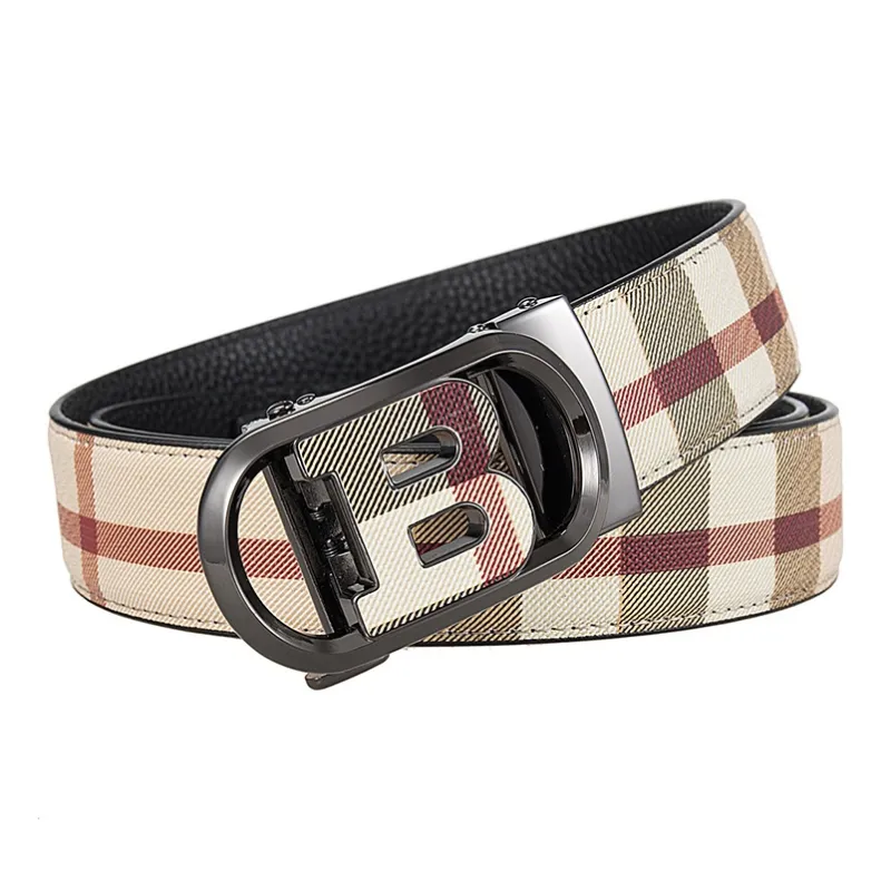 JONNY MOORE Top Grain Cow Leather Belts Men's 3.5cm-4