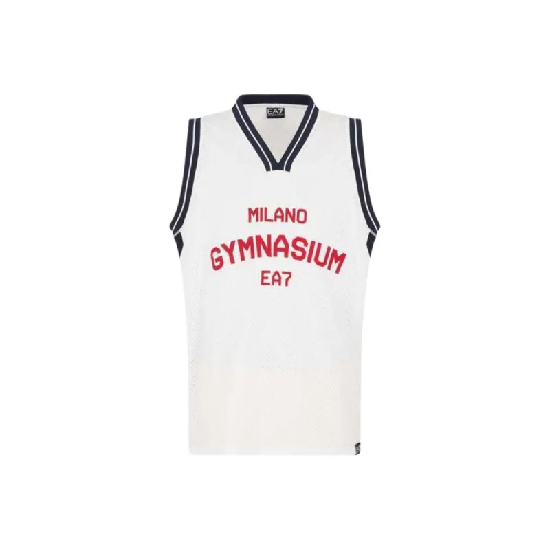 EMPORIO ARMANI EA7 SS25 Tank Top Men's Starlight White-0