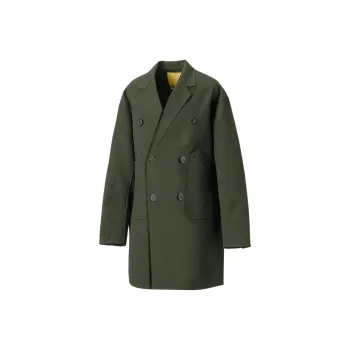 Onitsuka Tiger SS25 Coat Men's Dark Green