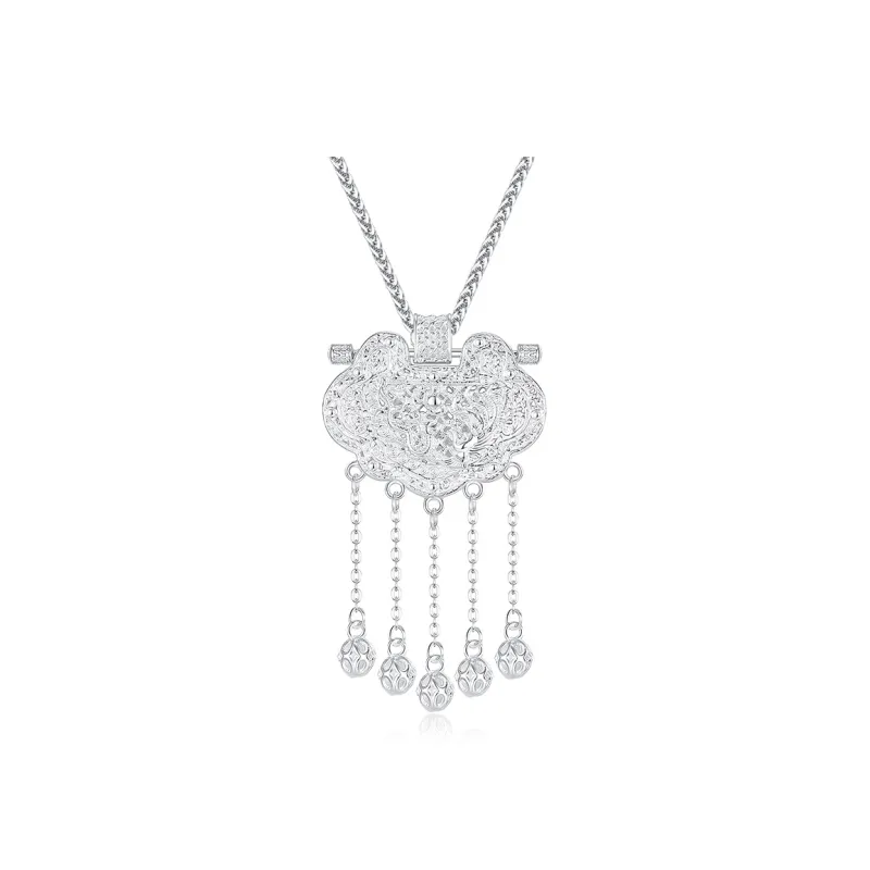 AFN 999 Fine Silver Sterling Silver Necklaces Women's-0
