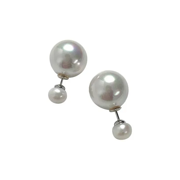 DARA Pearl Stud Earrings Women's-0