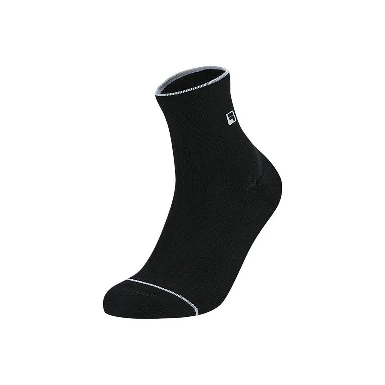 FILA Golf Series SS25 Mid Calf Socks Men's 1 Pack Pitch Black-0