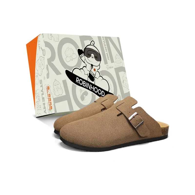 ROBINHOOD Slip Resistant Wrap toe Slippers Men's Box-15