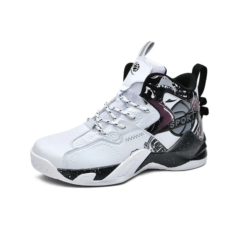 Kuding Shock Absorbers With Slip Resistant And Abrasion Resistant Properties Mid Top Basketball Shoes Unisex-21