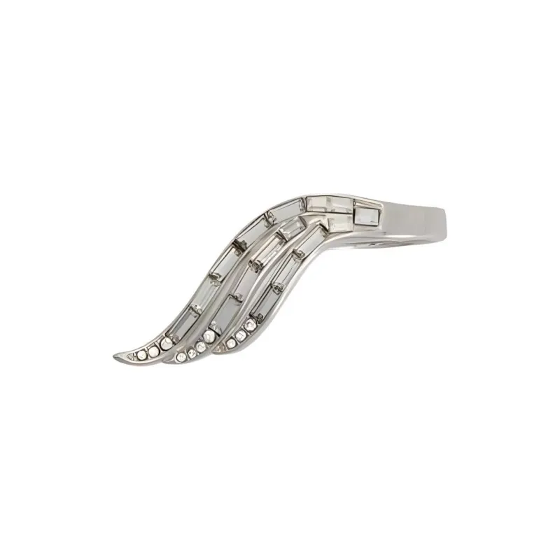 JIL SANDER Rhinestone Rings Women's Silver-0