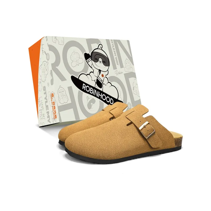 ROBINHOOD Slip Resistant Wrap toe Slippers Men's Box-0