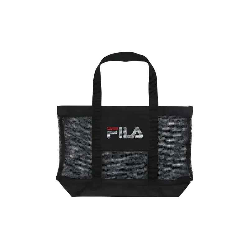 FILA Tote Bag Shopping Bag Shoulder Bag Handbag Unisex Black-0