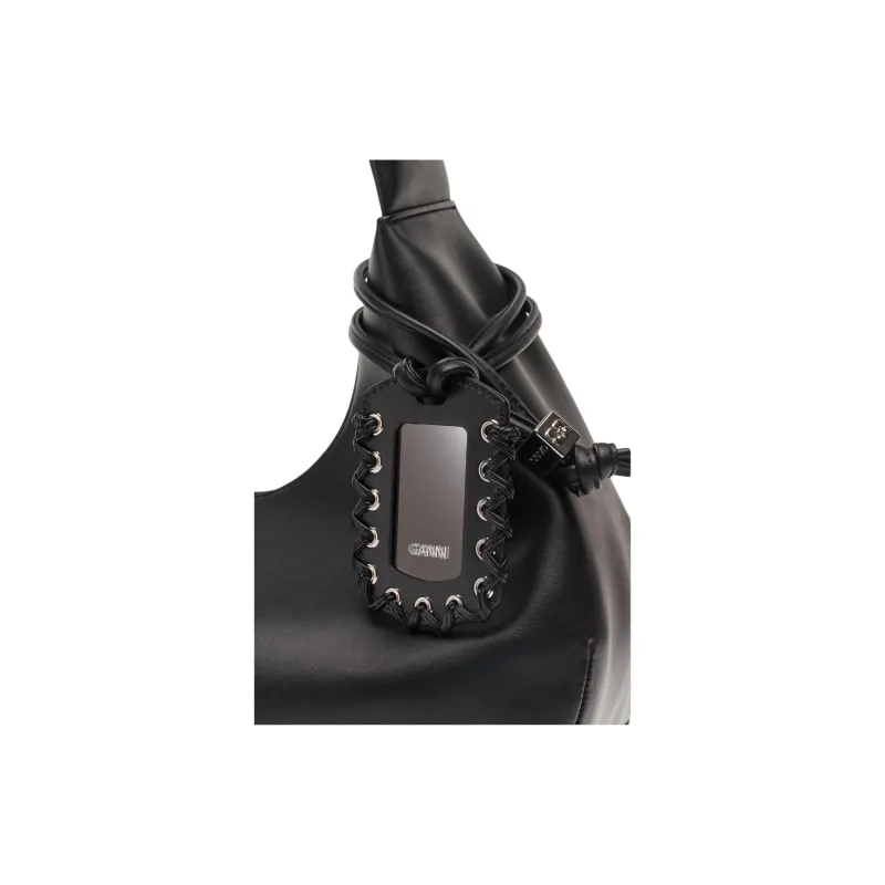 GANNI Tonal logo Plaque Shoulder Bag-4