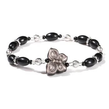 Ancient Jewelry Obsidian Bracelets Women's