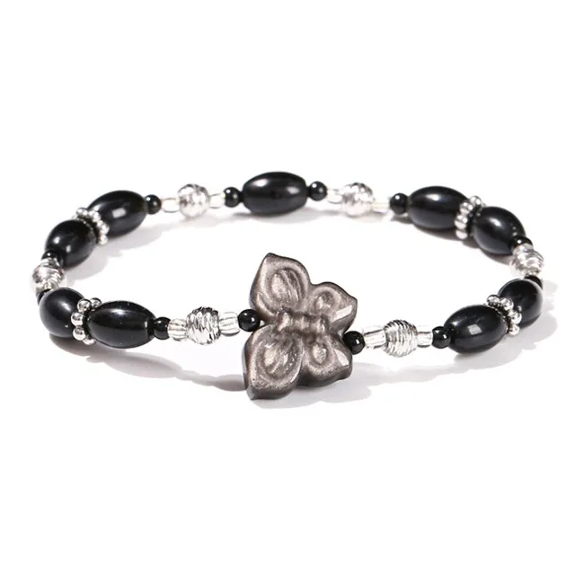 Ancient Jewelry Obsidian Bracelets Women's-0