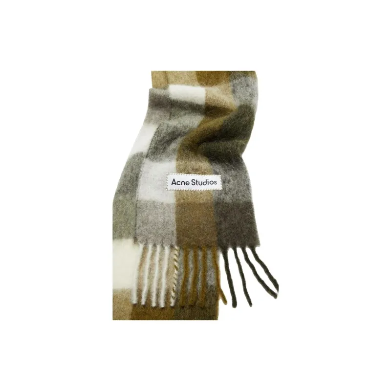 Acne Studios Mohair Checked Scarf-2