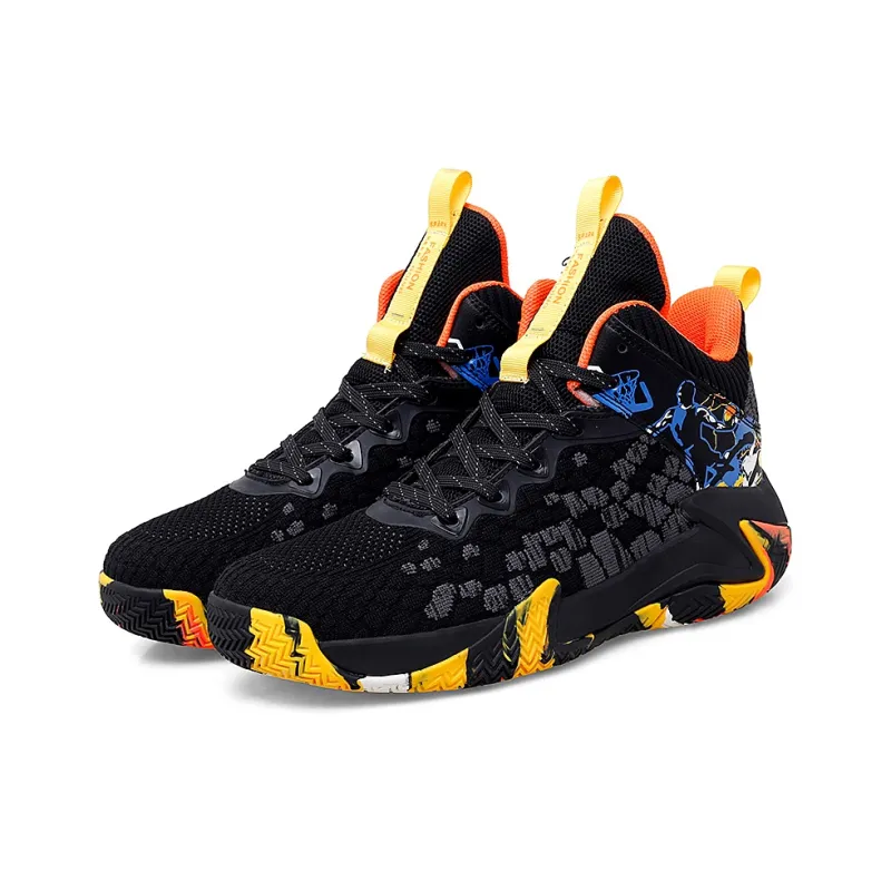 AMICNIEGD Anti Slip And Wear Resistant Water Resistant Low Top Basketball Shoes Unisex-8