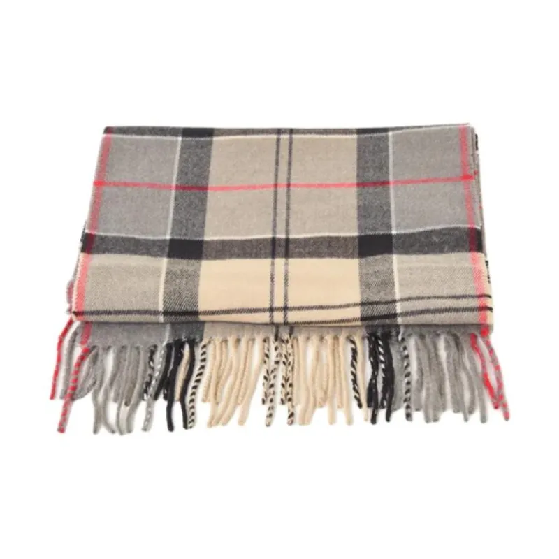 BARBOUR Tartan Fringed Scarf-3