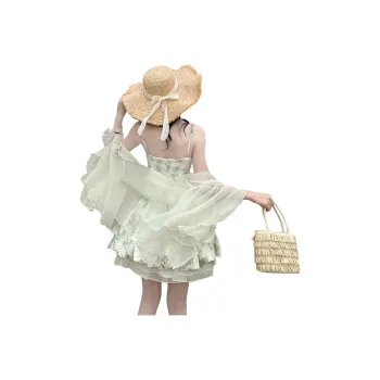 Flowers In Water Skirt Set Women's