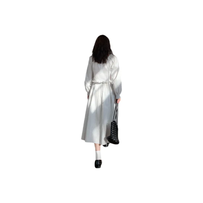 Udon House Skirt Set Women's Milk Green-1