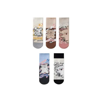 Temooues Mid Calf Socks Women's 5 Pack