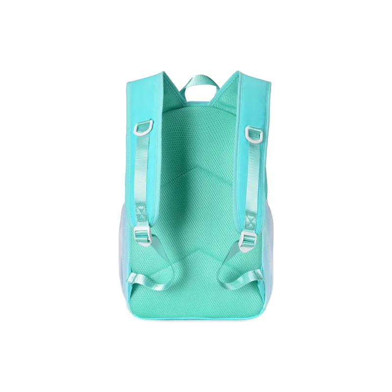 FINITE LOOP Eco-Friendly Fabric Backpack Unisex White Blue-17