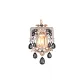 European Palace Fringe Brooch-Black
