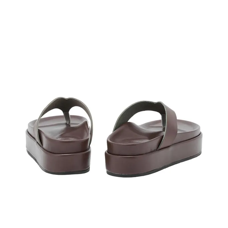 ANCIENT GREEK SANDALS Flip Flops Women's Red Brown-3