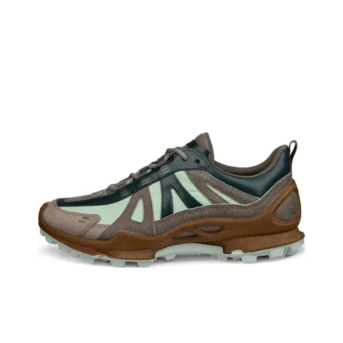 Ecco Biom C Trail Low Top Casual Shoes Women's Green Brown