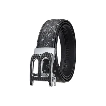 JONNY MOORE Top Grain Cow Leather Belts Men's 3.5cm