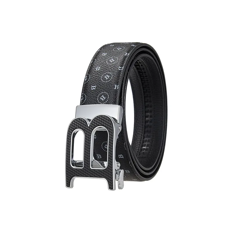 JONNY MOORE Top Grain Cow Leather Belts Men's 3.5cm-0