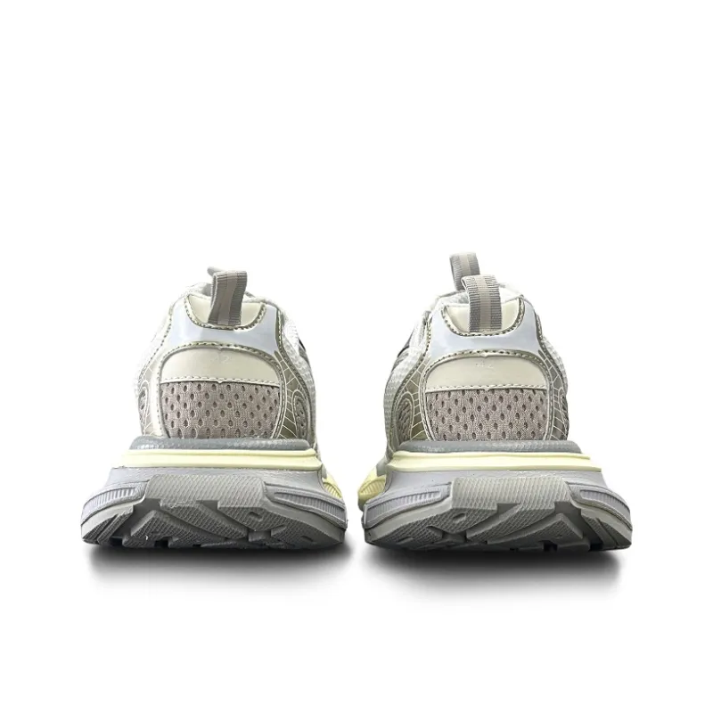 Gai Renpu Anti Slip And Wear Resistant Height Increasing Low Top Chunky Sneakers Unisex Champagne-5