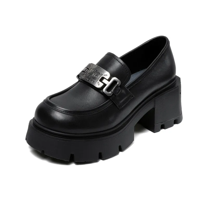 Devanro Chunky Heel High Heels 7.0cm Women's-0