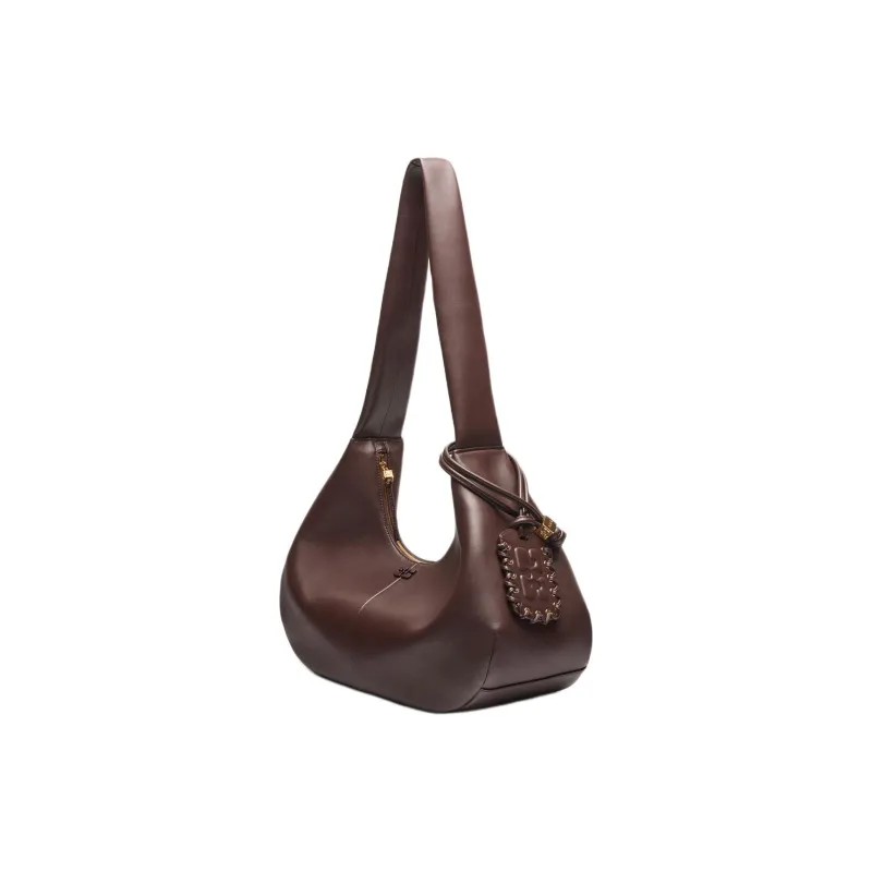 GANNI Medium Logo debossed Shoulder Bag-2