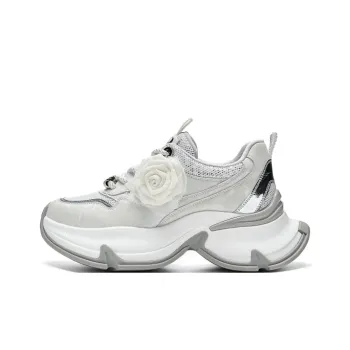 HR Low Top Chunky Sneakers Women's White Gray