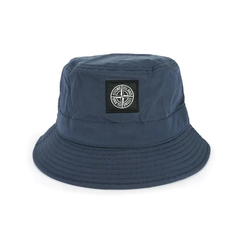 STONE ISLAND Recycled Nylon Polyester Bucket Hats Men's Blue-2