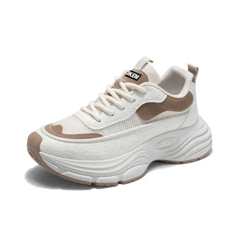 JKEM Cushioned Slip Resistant Abrasion Resistant Low Top Chunky Sneakers Men's-6