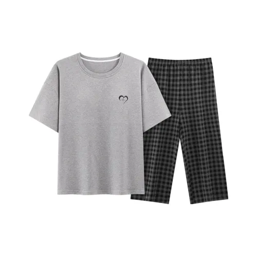 GOSO Pajama Set Women's Light Gray
