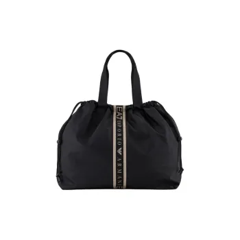 EMPORIO ARMANI Polyester Tote Bag, Shopping Bag, Handbag Tubas Women's Black