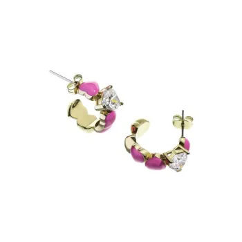 CHIARA FERRAGNI 18K Gold Plated Earrings Women's Multicolor