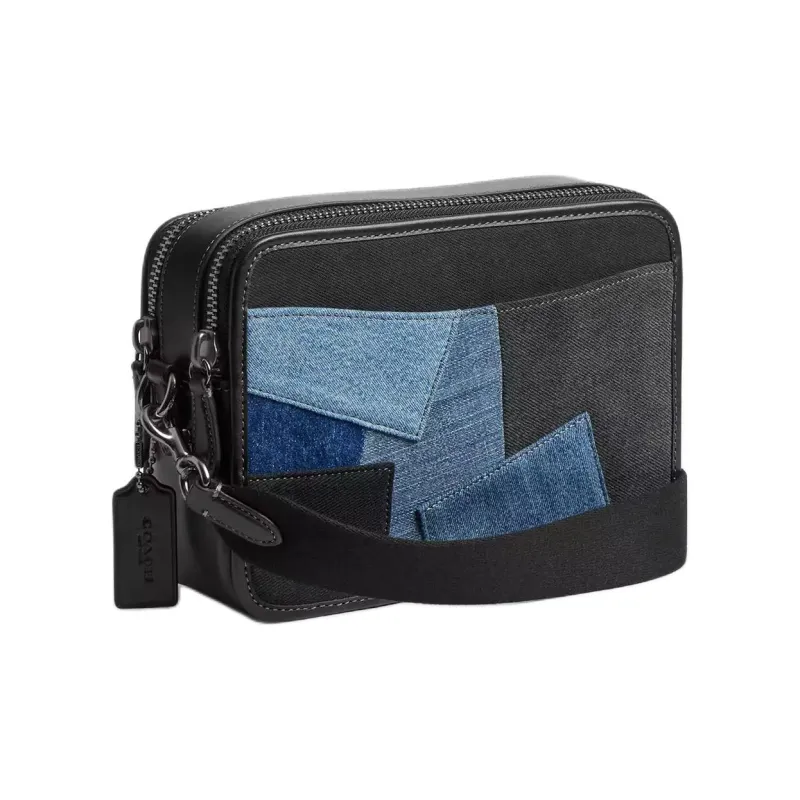 COACH Charter Denim Crossbody Bag, Shoulder Bag Medium Size Men's Multicolor-1