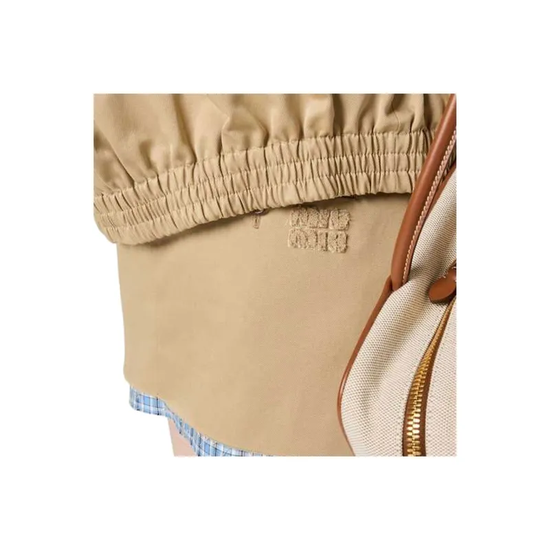 MIU MIU Contrasting trim Skirt-4
