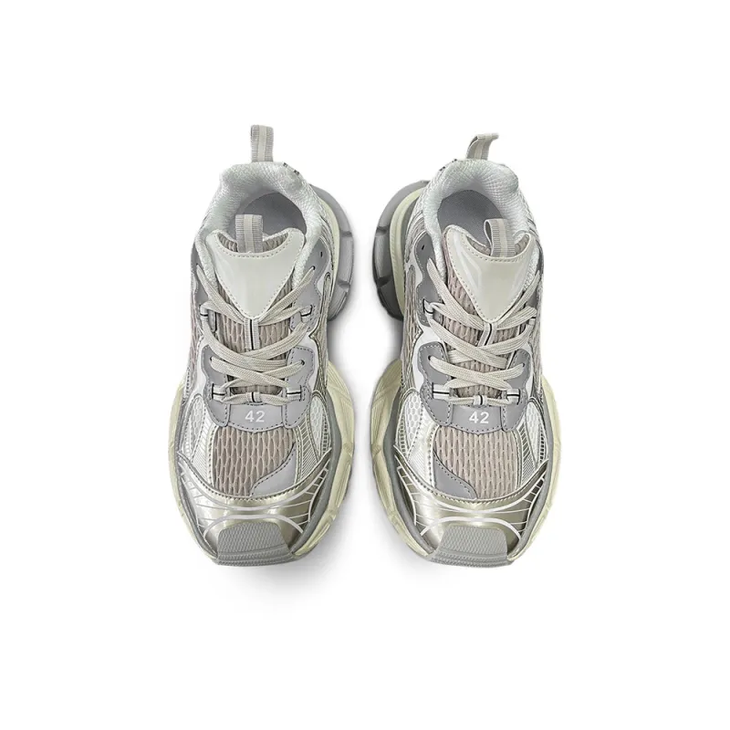 Gai Renpu Anti Slip And Wear Resistant Height Increasing Low Top Chunky Sneakers Unisex Champagne-4