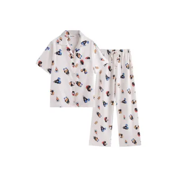 Wabi Town Pajama Set Women's White