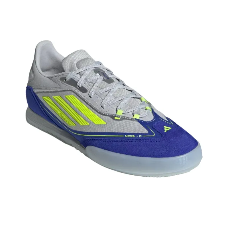 Adidas F50 Series Anti Slip Wear Resistant Soccer Shoes Men's Silver Blue-2