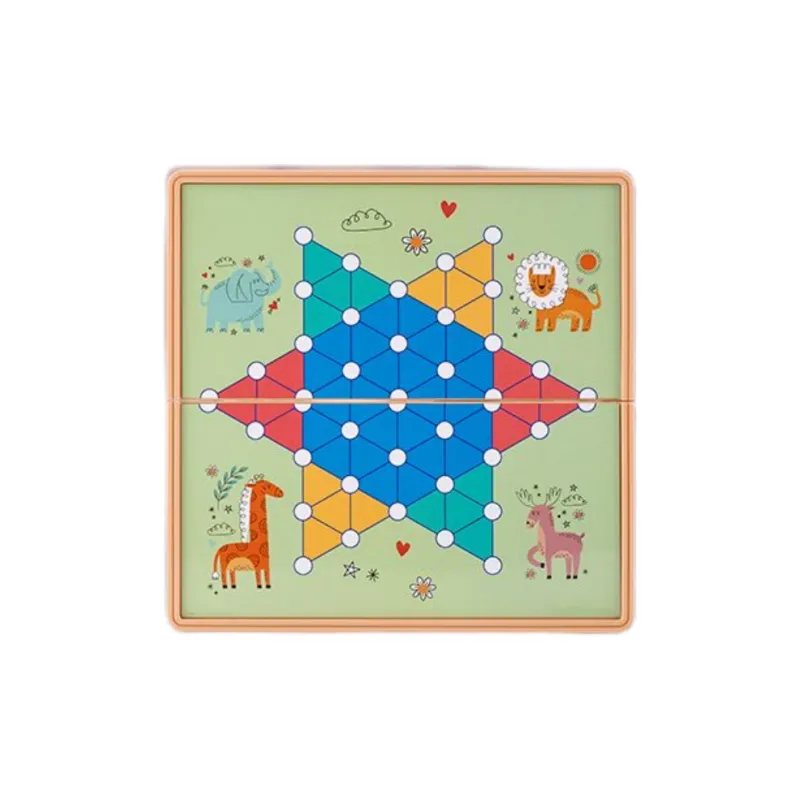 Lezhi By Me Educational Desktop Pocket Portable Magnetic Foldable Flying Chess & Gomoku Mini Board Games-1