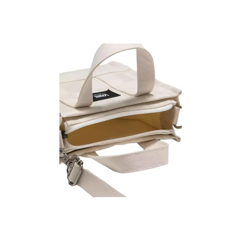 Vans Pattern Tote Bag Shopping Bag Crossbody One Shoulder Handbags Mini Unisex Oat Beige-3