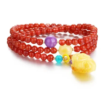 Cardamom Time Southern Red Agate Bracelets Unisex