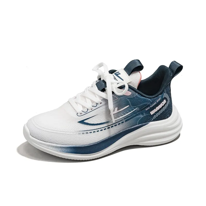 Warrior Low Top Running Shoes Women's White Dark Blue-2