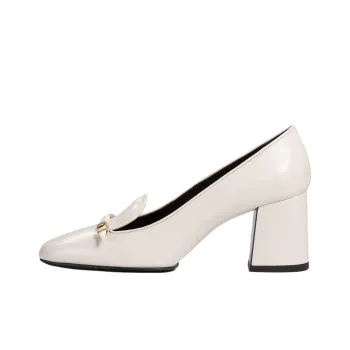 KHAITE Round Toe Loafer Pumps