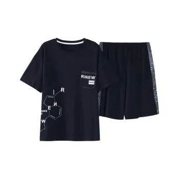 Huggy Kissy Pajama Set Men's Dark Gray