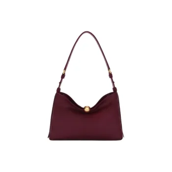 Furla Calfskin Shoulder Bag Medium Size Women's Burgundy