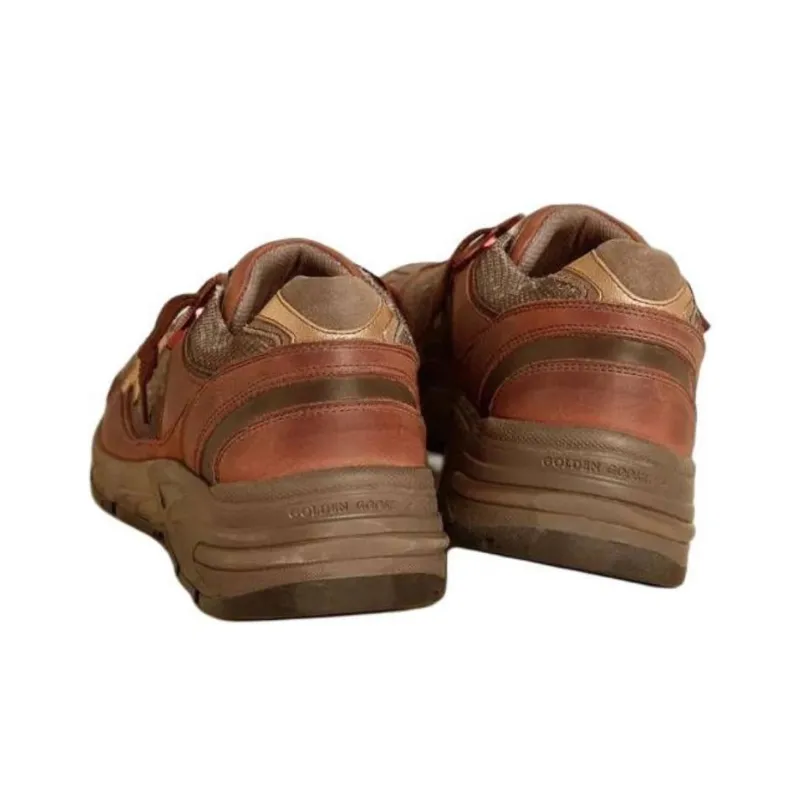 Golden Goose Running Dad Low Top Casual Shoes Men's Brown-3