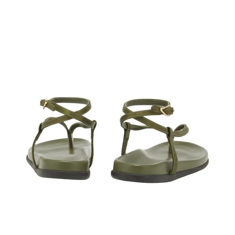 ANCIENT GREEK SANDALS Saloni One Strap Sandals Women's Green-3